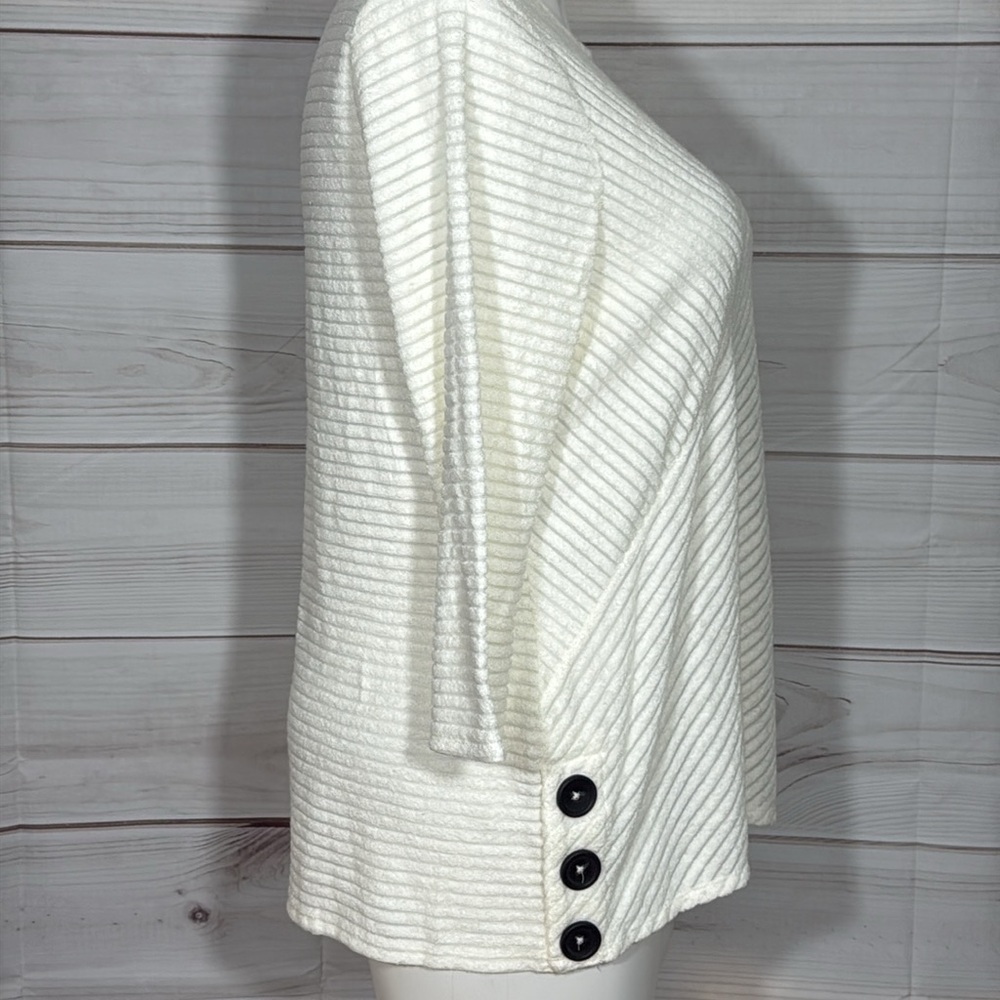 NWT Chico’s Angled Lines Spliced Boat Tunic Top Size 16/XL/Chico’s 3 - Picture 3 of 8